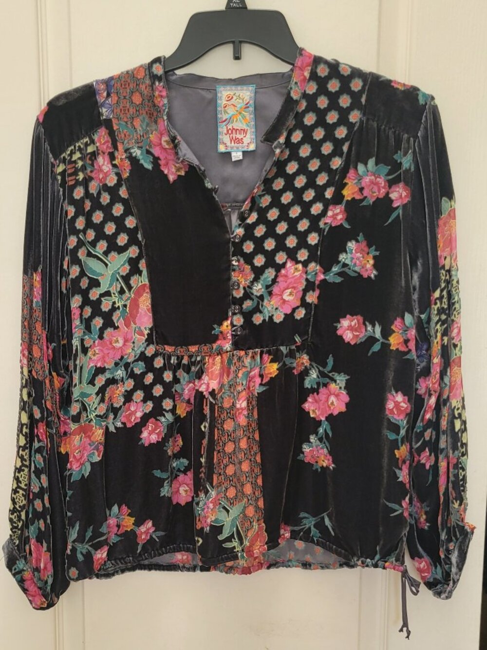 Johnny Was Velvet Blouse